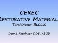 CEREC Restorative Materials - Temporary Blocks